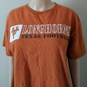 Champs University Texas Longhorns football orange tshirt, men's medium